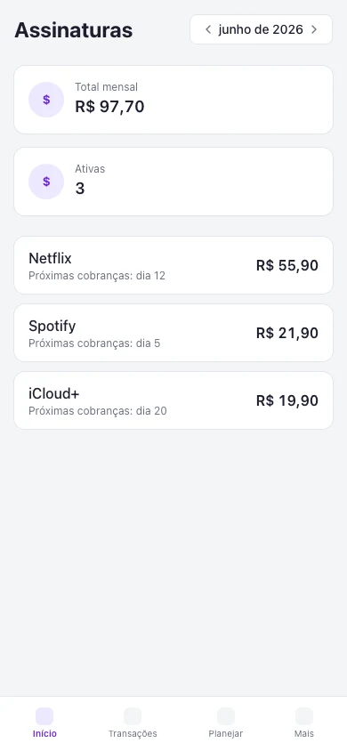 Kiskadees no navegador móvel