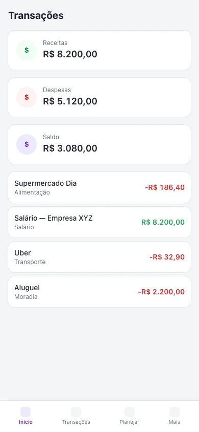 Kiskadees no navegador móvel